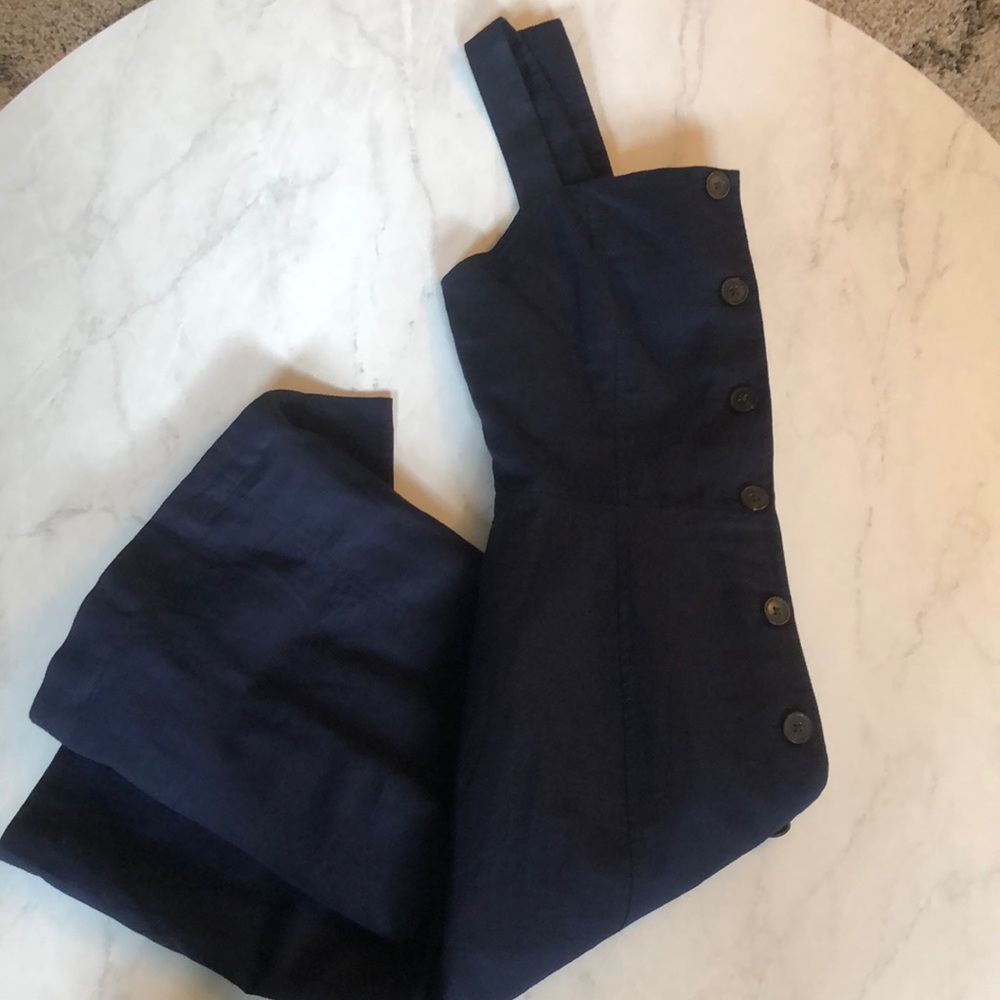 Gap Size 0 Navy Blue Button Down Dress